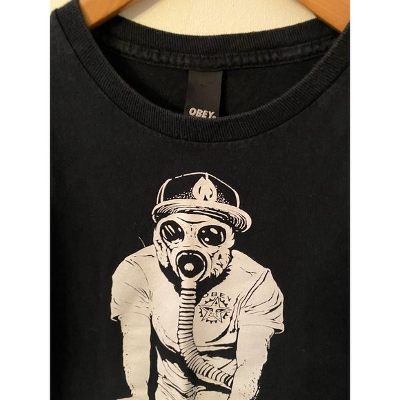 Obey Cyclist Black T-Shirt MEdium - Picture 3 of 3